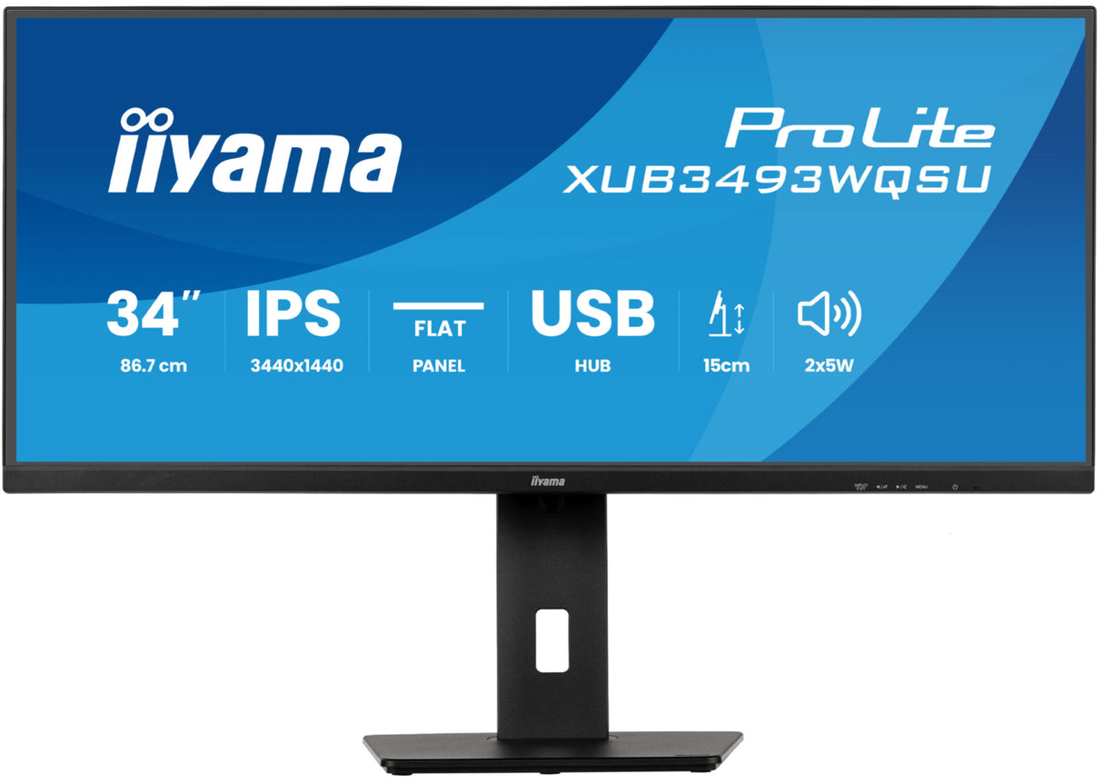 TFT Iiyama ProLite XUB3493WQSU-B6 86.4 cm (34") 2xHDMI,DisplayPort,SP