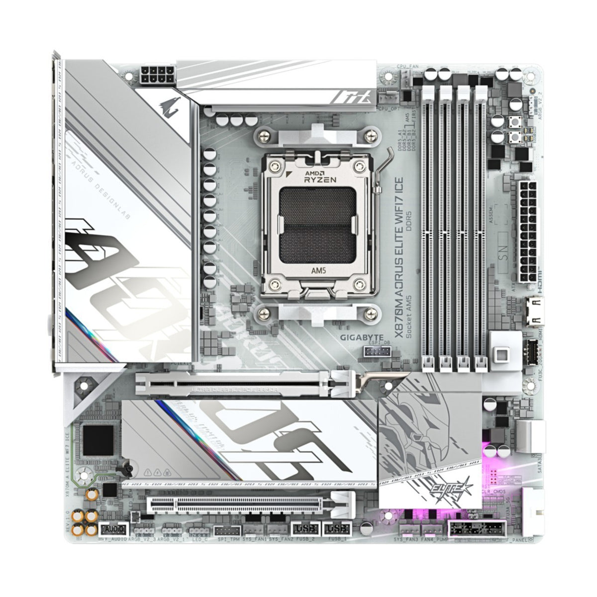 Gigabyte GA-X870M A ELITE WF7 ICE (AM5) (D), Bild 2