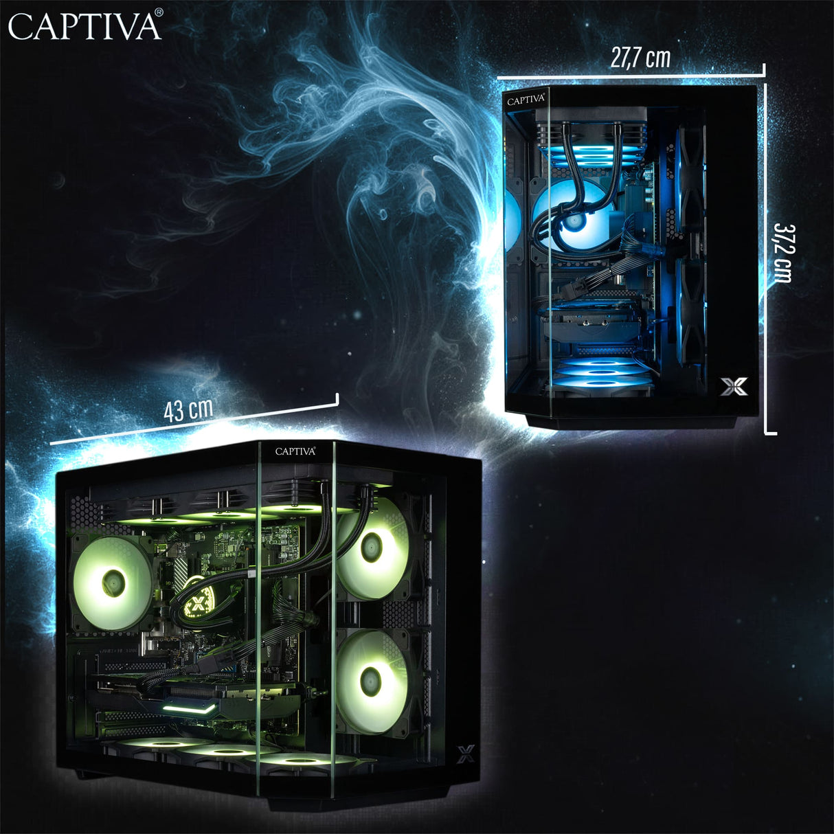 Captiva PC Advanced Gaming I95-880 (i9-14900KF/RTX5060 8GB GDDR7/SSD 2TB/64GB/WLAN/w/o OS)