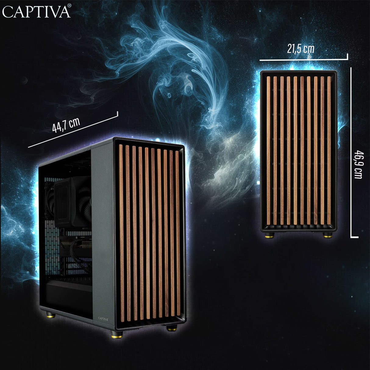 Captiva PC Highend Gaming I95-614 (i9-13900KF/RTX5070 12GB GDDR7/SSD 1TB/32GB/WLAN/Windows 11 Home 64-bit)