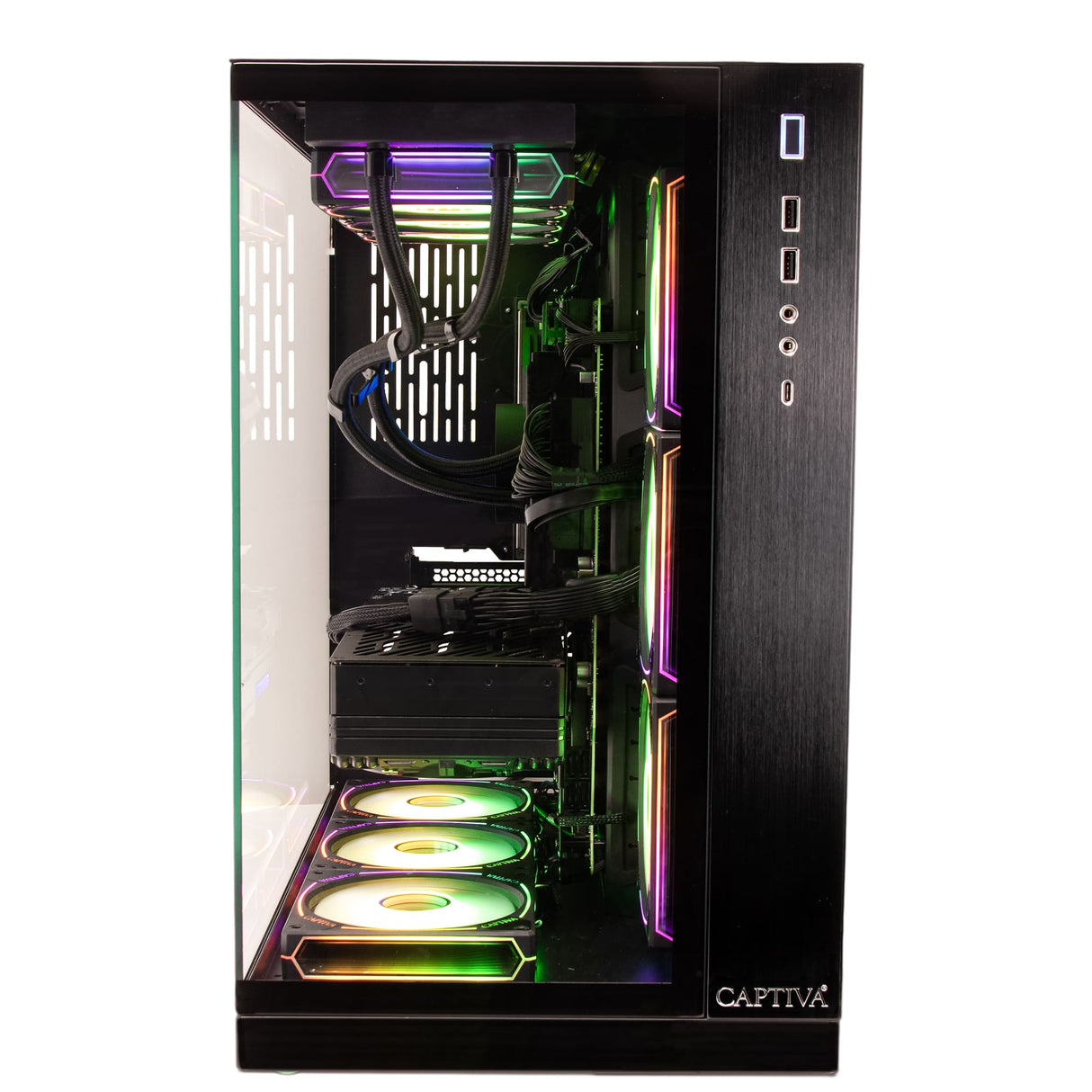 Captiva PC Highend Gaming I98-871 (i7-14700KF/RTX5070 Ti 16GB GDDR7/SSD 1TB/32GB/WLAN/w/o OS)