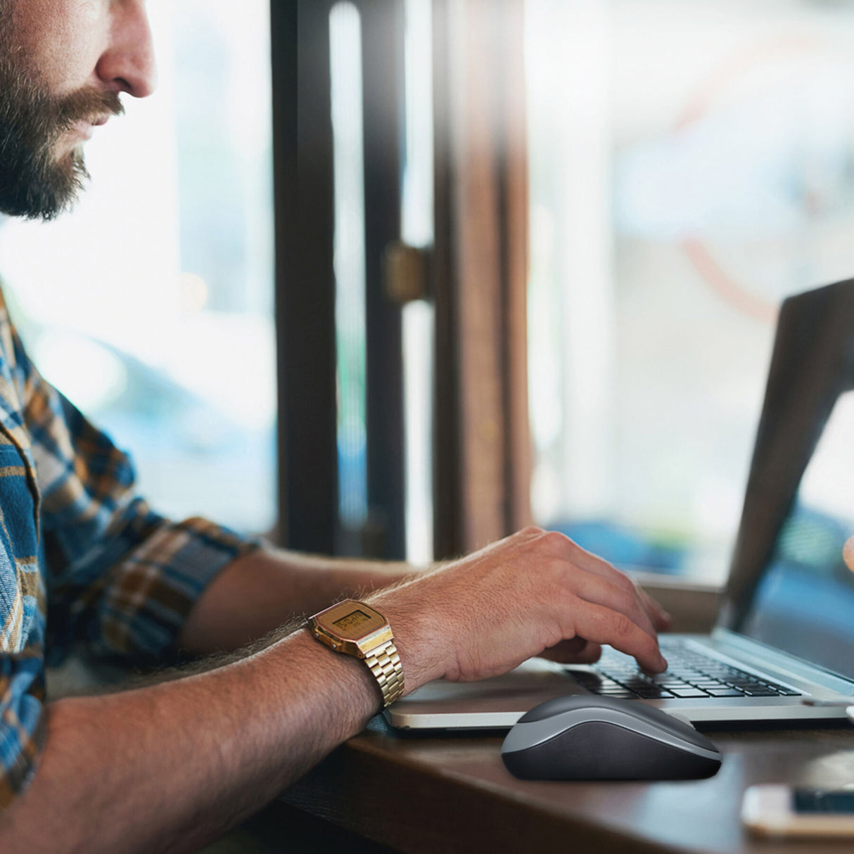 Mouse Logitech M185 Wireless grey (910-002238)