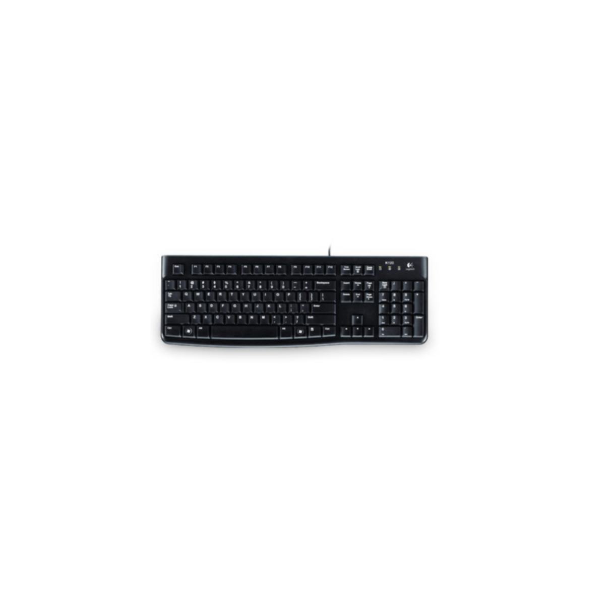 Keyboard Logitech K120 wired black (DE) (920-002489)