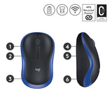 Mouse Logitech M185 Wireless blue, Bild 6