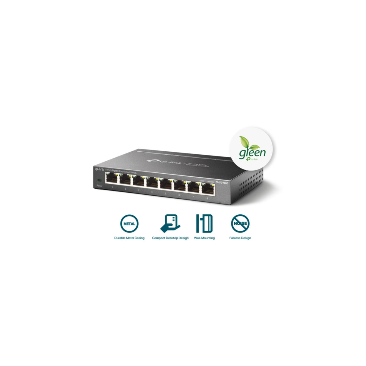 TP-Link Switcher Desktop 8-port 10/100M/1000M TL-SG108E