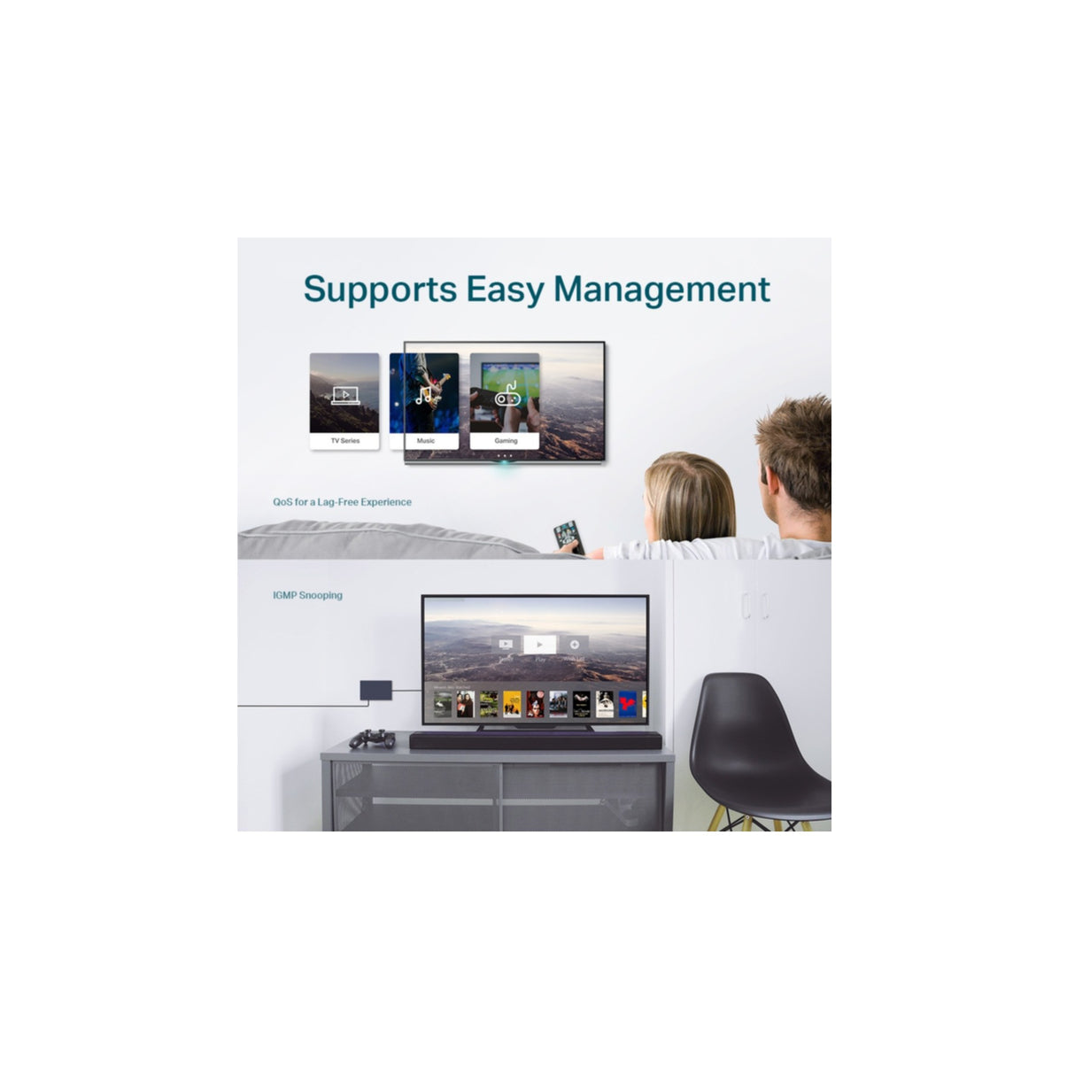 TP-Link Switcher Desktop 8-port 10/100M/1000M TL-SG108E