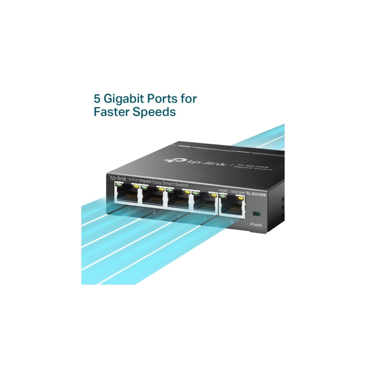 TP-Link Switcher Desktop 5-port 10/100M/1000M TL-SG105E, Bild 4