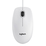 Mouse Logitech B100 Optical USB Mouse white (910-003360)