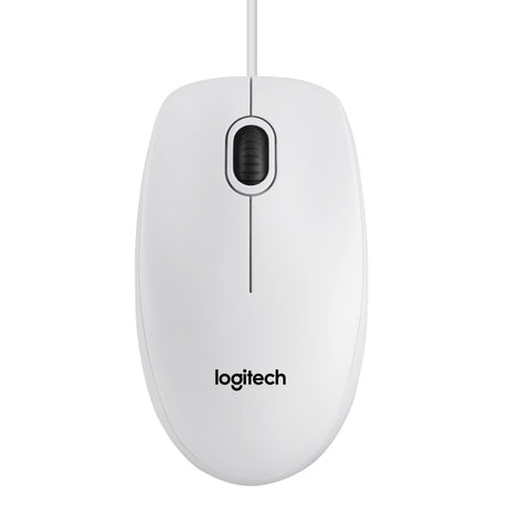 Mouse Logitech B100 Optical USB Mouse white (910-003360)
