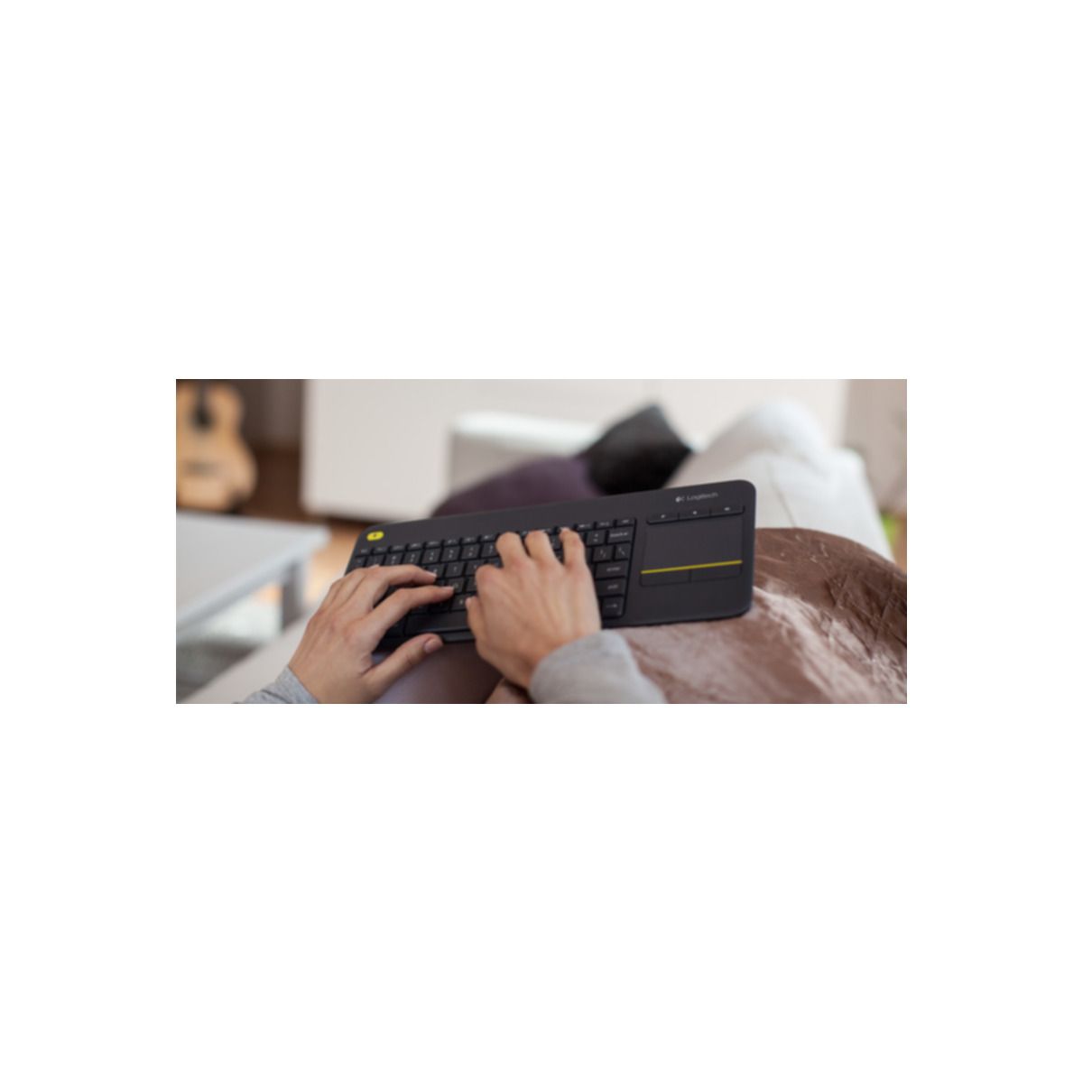 Keyboard Logitech K400 Plus Wireless Touch black (DE) (920-007127)