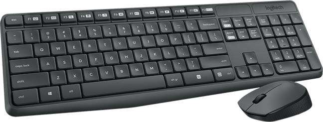 Keyboard & Mouse Logitech Wireless Combo MK235 black (DE) (920-007905)