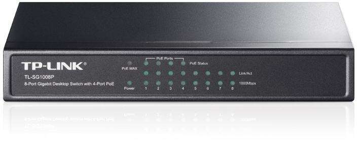 TP-Link Switcher Gigabit 8-port 10/100/1000M TL-SG1008P
