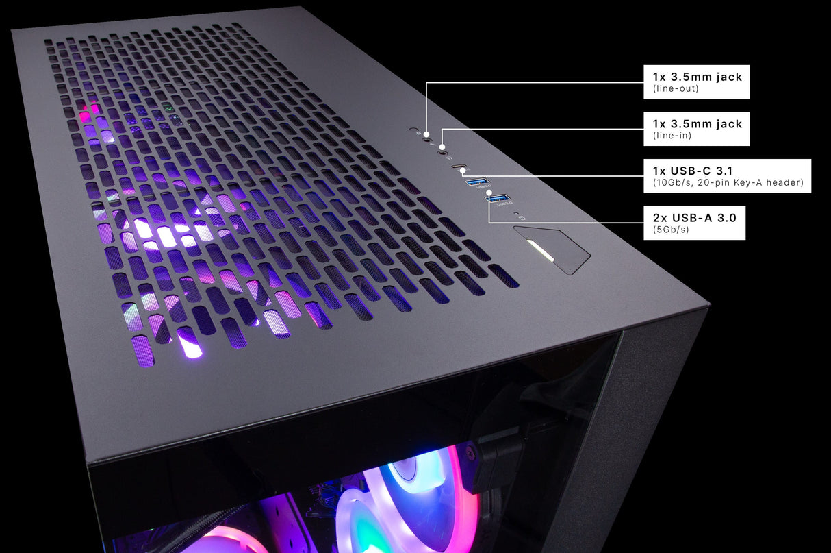 Captiva PC Highend Gaming R99-712 (Ryzen 7 9800X3D/RX9070 XT 16GB GDDR6/SSD 2TB/32GB/WLAN/w/o OS)