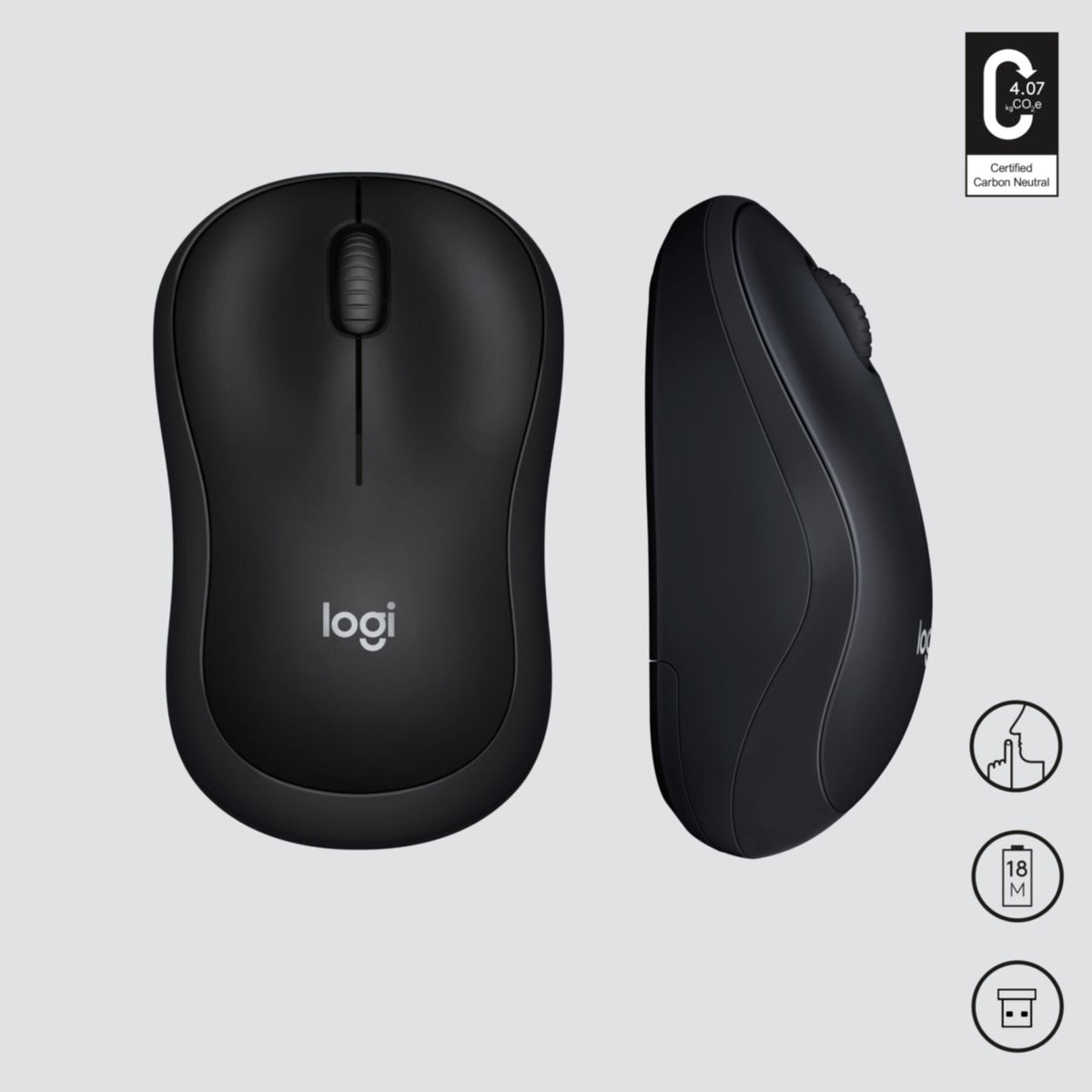 Mouse Logitech M220 Silent wireless anthrazit (910-004878), Bild 7