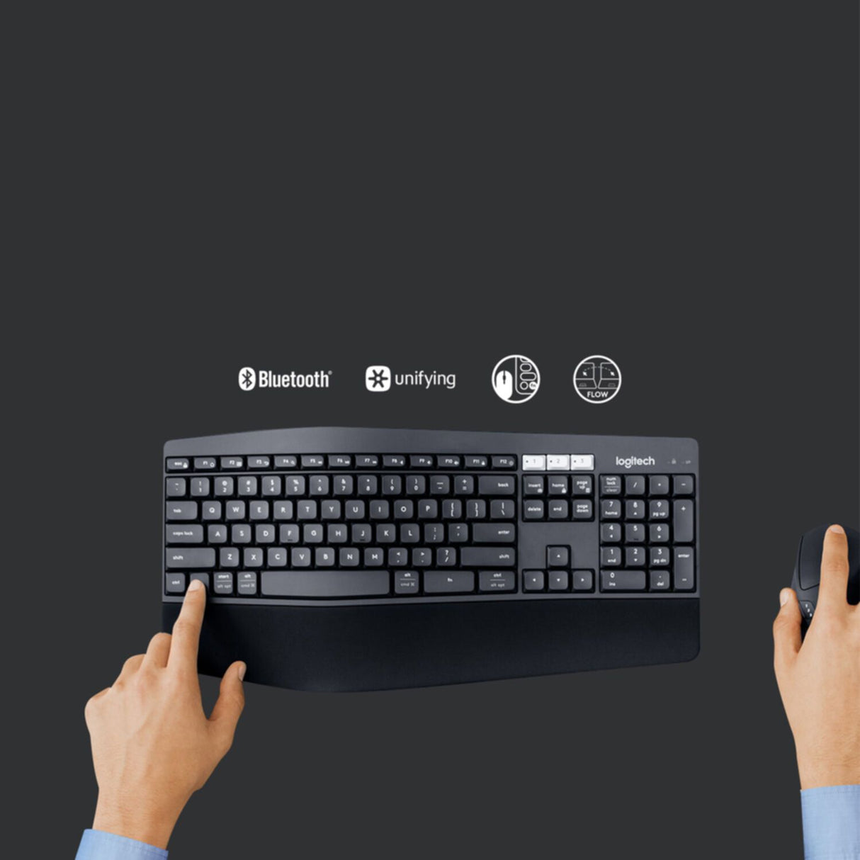 Keyboard & Mouse Logitech Wireless Combo MK850 black (DE) (920-008221)