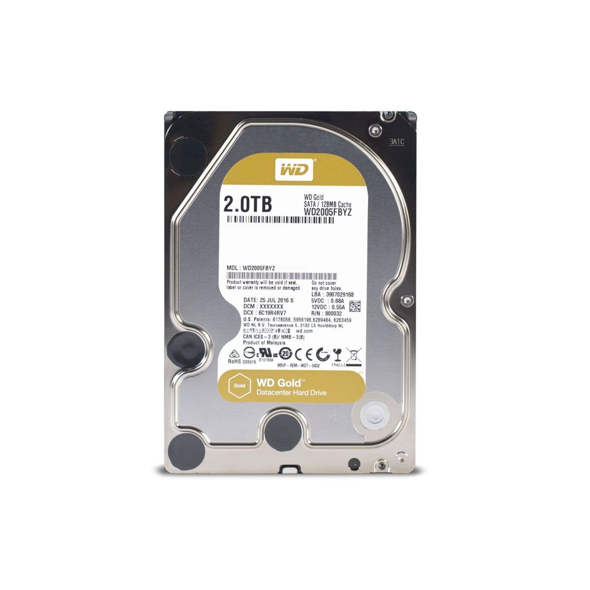 HDD WD Gold WD2005FBYZ 2TB/600/72 Sata III 128MB (D)
