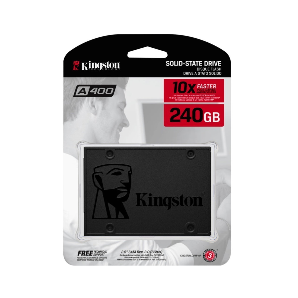 SSD Kingston A400 240GB Sata3 SA400S37/240G 2,5", Bild 4
