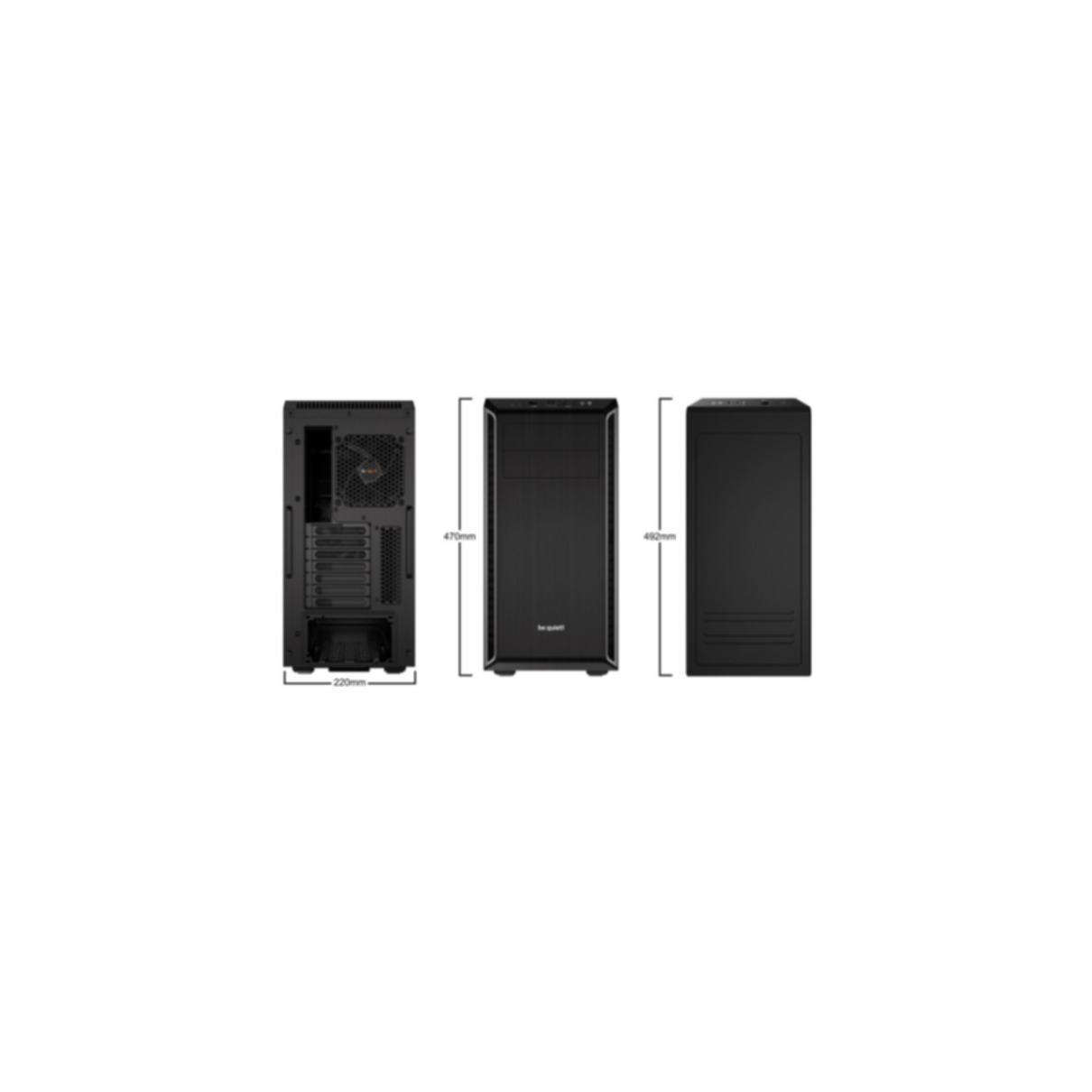 PC- Gehäuse BeQuiet Pure Base 600 silber