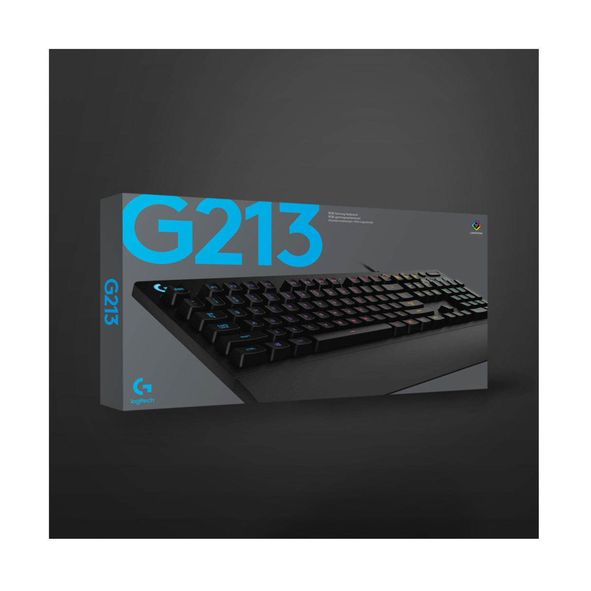 Keyboard Logitech Gaming G213 wired black (DE) (920-008087)
