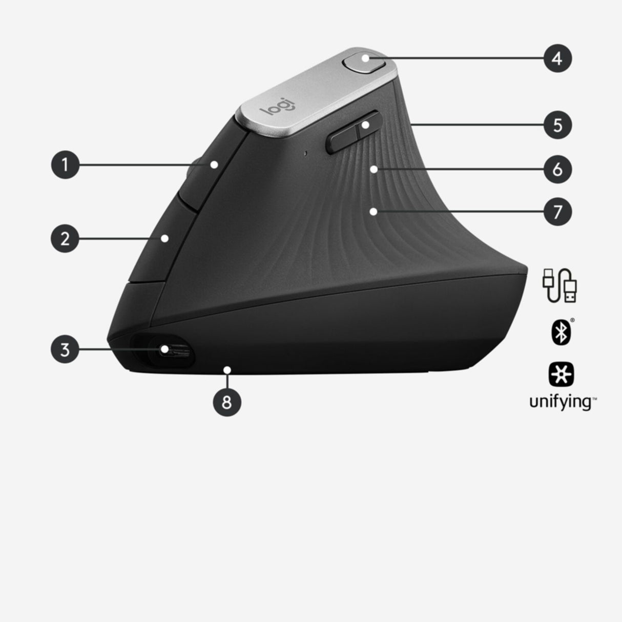 Mouse Logitech MX Vertical (910-005448)
