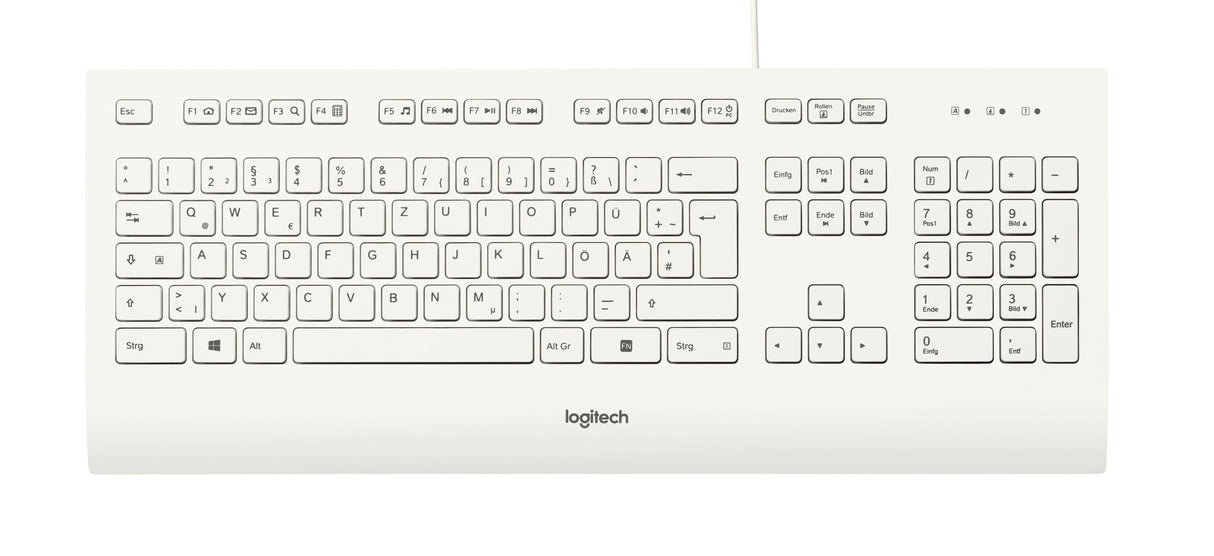 Keyboard Logitech K280e wired white (DE) (920-008319)