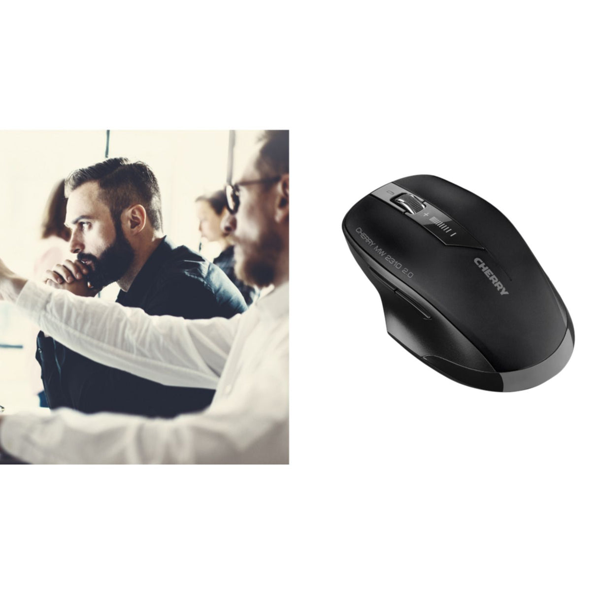 Mouse Cherry MW2310 2.0 wireless black (JW-T0320)