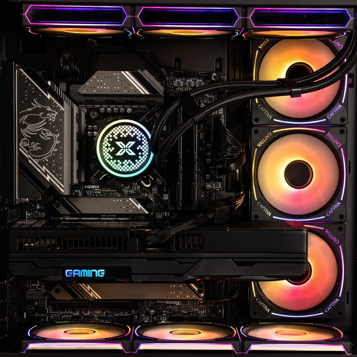 Captiva PC Highend Gaming R99-710 (Ryzen 9 9900X/RX9070 XT 16GB GDDR6/SSD 2TB/64GB/WLAN/Windows 11 Home 64-bit)