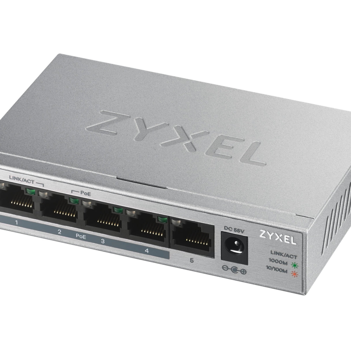 ZyXEL Switch 4-Port 10/100/1000 GS1005HP-EU0101F