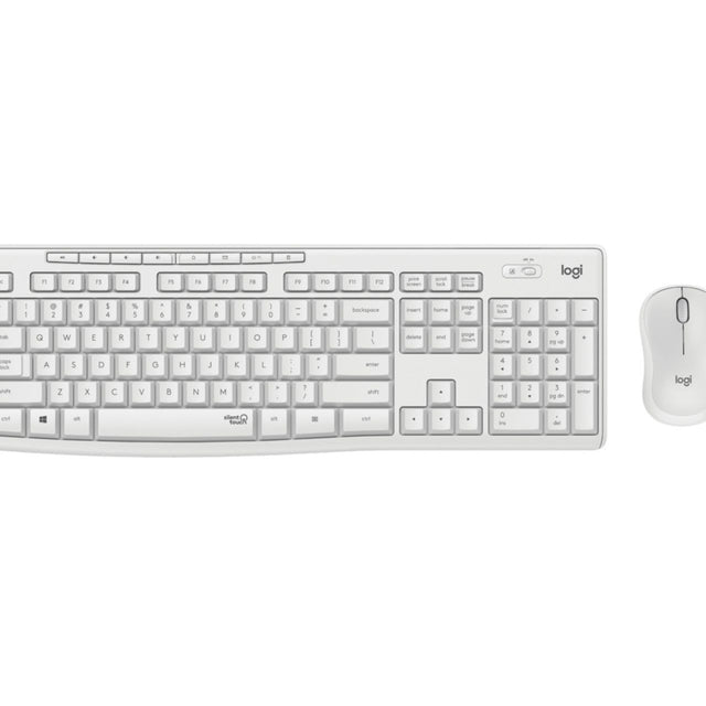 Keyboard & Mouse Logitech Wireless Combo MK295 silent weiß (DE) (920-009819)