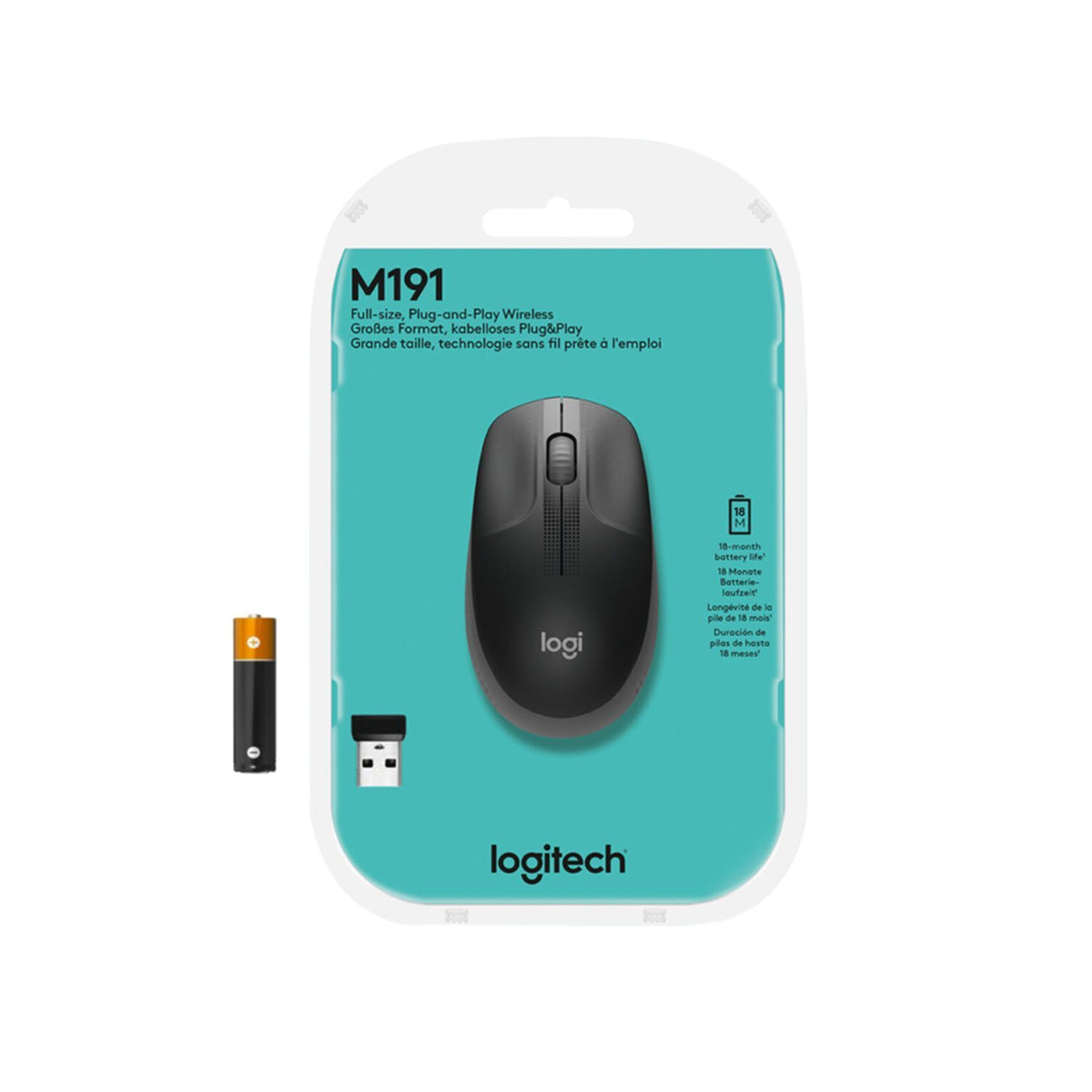 Mouse Logitech M190 Wireless gray (910-005906)