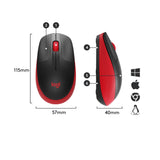 Mouse Logitech M190 Wireless red (910-005908)