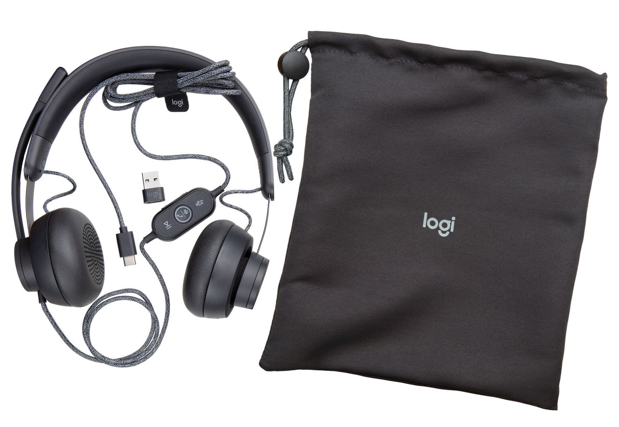 Headset Logitech Zone Wired (981-000870)