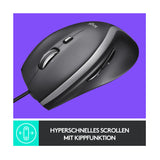 Mouse Logitech M500s Advanced Corded black (910-005784)