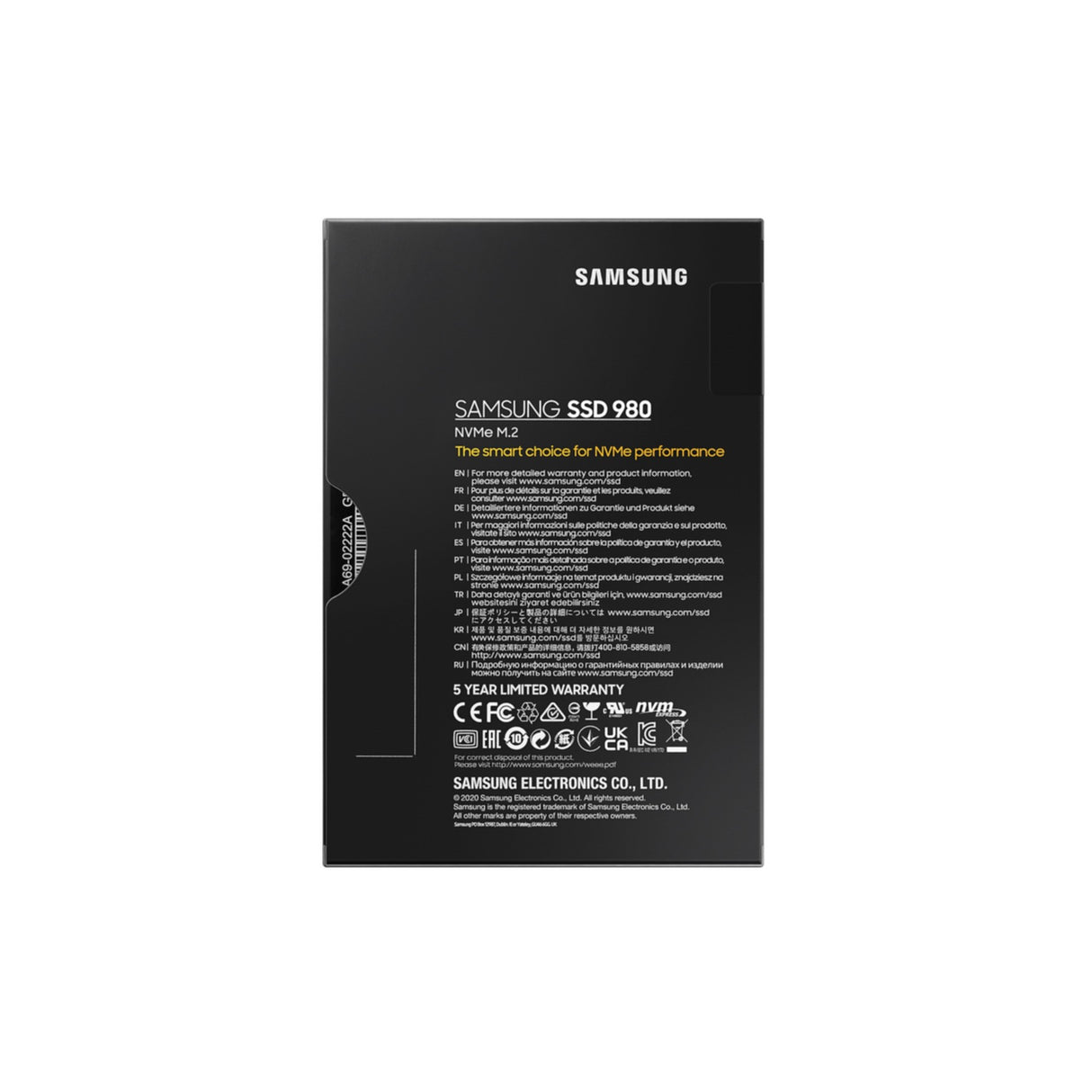 SSD Samsung 980 Basic M.2 500GB NVMe MZ-V8V500BW PCIe 3.0 x4