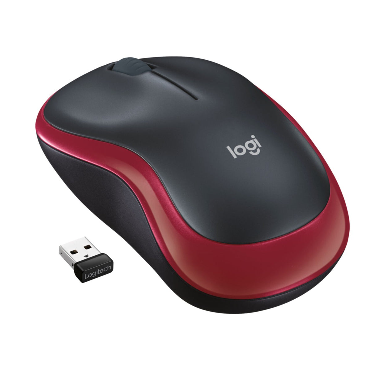 Maus Logitech M185 Wireless red (910-002237)