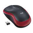 Mouse Logitech M185 Wireless red (910-002237)