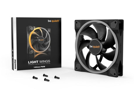PC- Gehäuselüfter Be Quiet Light Wings 140mm PWM black BL074, Bild 3