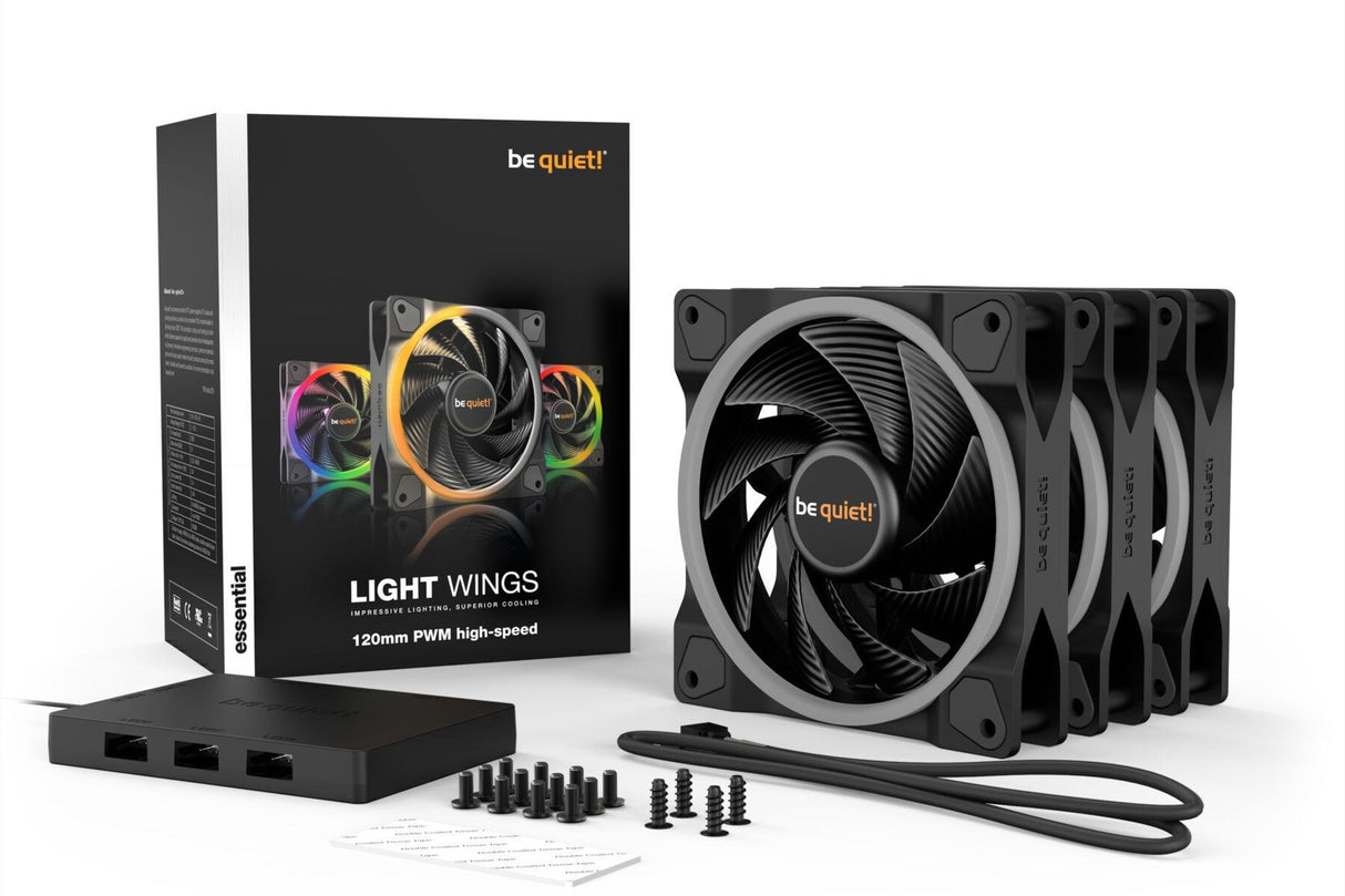 PC- Gehäuselüfter Be Quiet Light Wings 120mm PWM high-speed (triple pack)