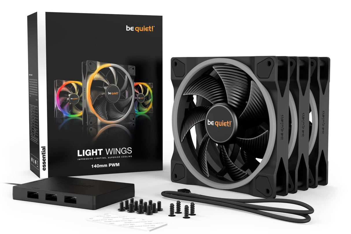 PC- Gehäuselüfter Be Quiet Light Wings 140mm PWM (triple pack)