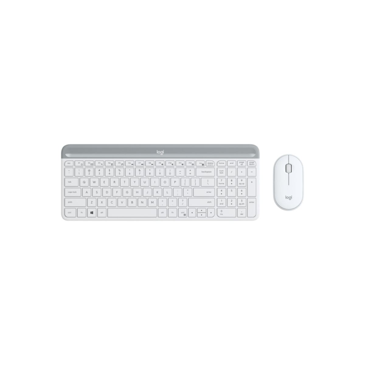 Keyboard & Mouse Logitech Wireless Combo MK470 slim white (DE) (920-009189)