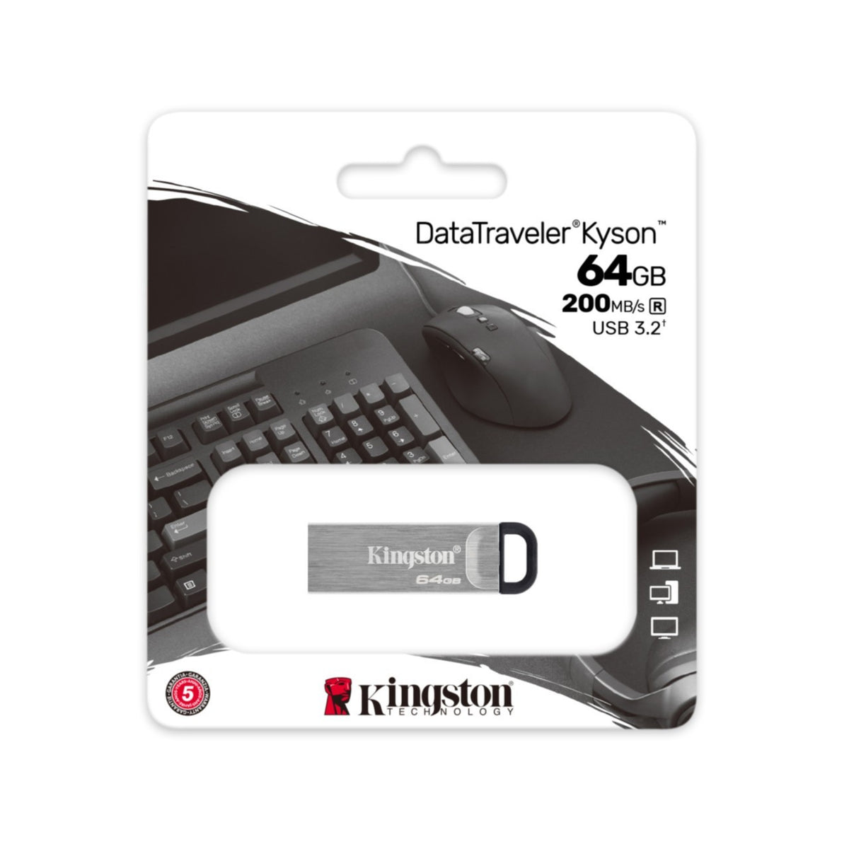 USB Stick 64GB Kingston DataTraveler Kyson USB 3.2 DTKN/64GB, Bild 4