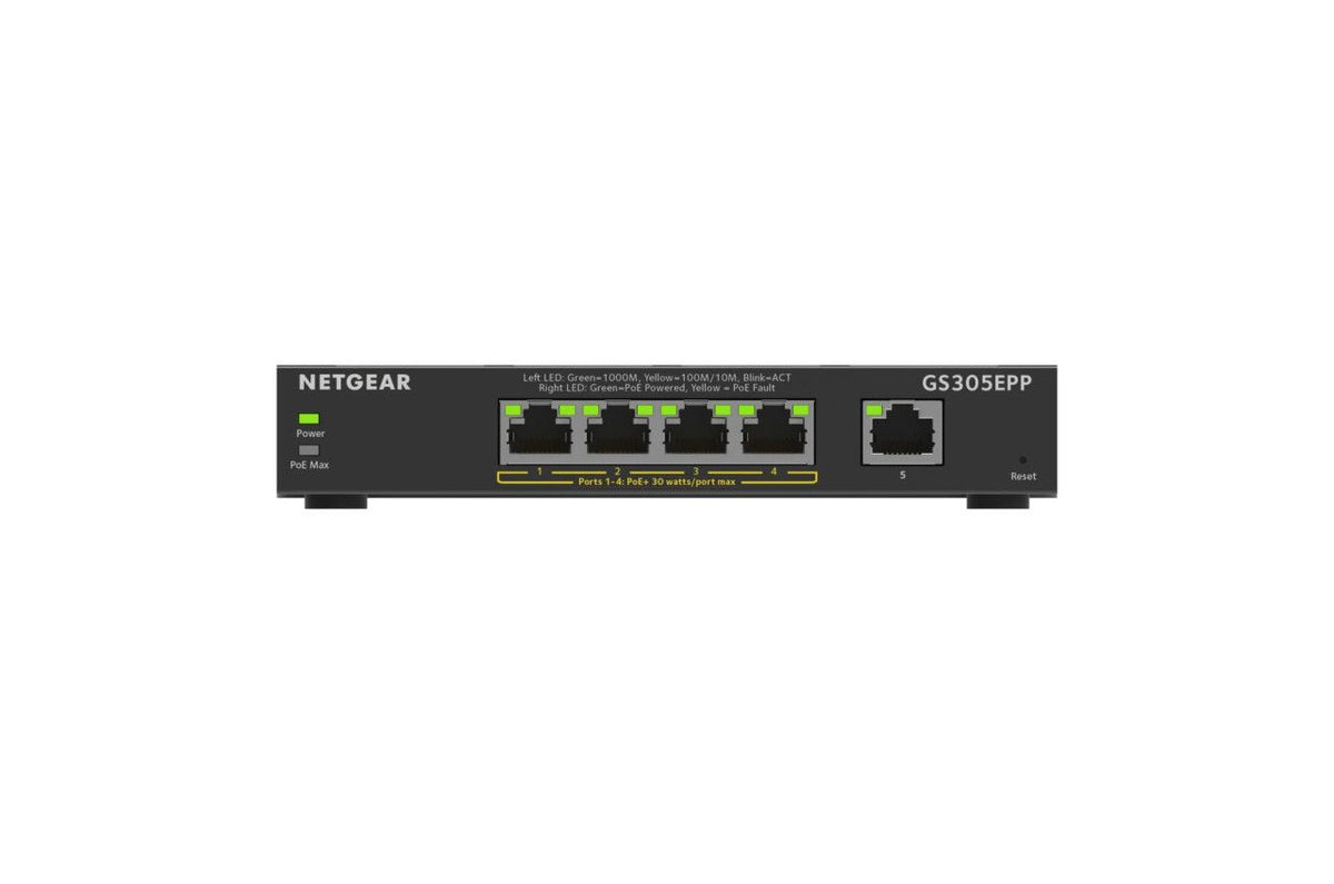 NETGEAR Plus Switch 5-port 10/100/1000 GS305EPP-100PES, Bild 2