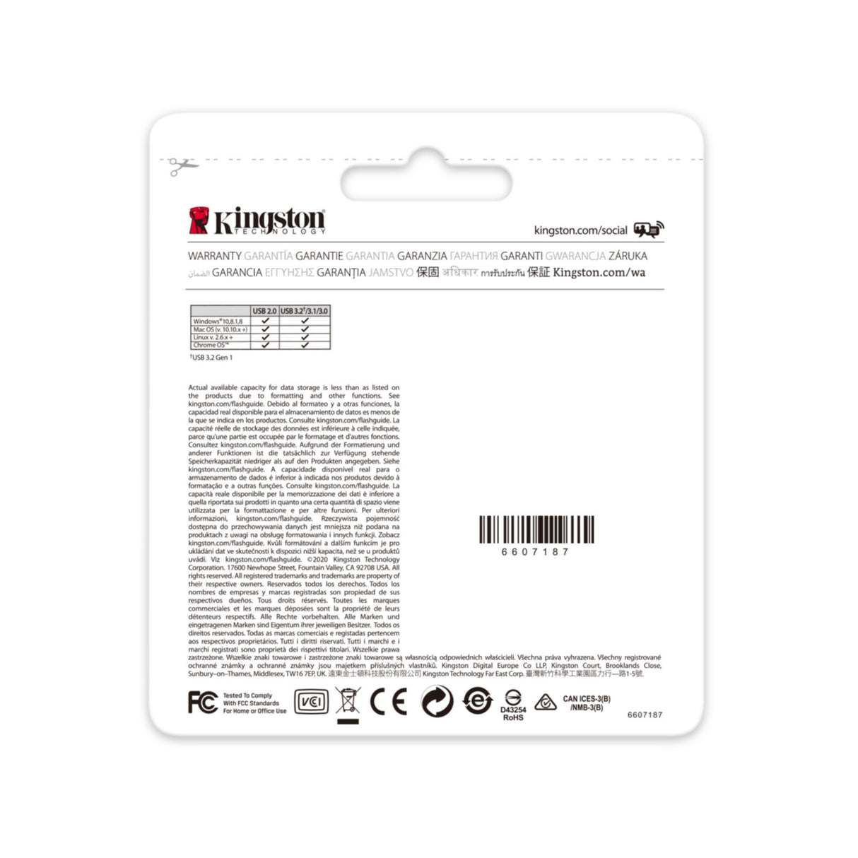 USB Stick 64GB Kingston DataTraveler Exodia USB 3.2 DTX/64GB