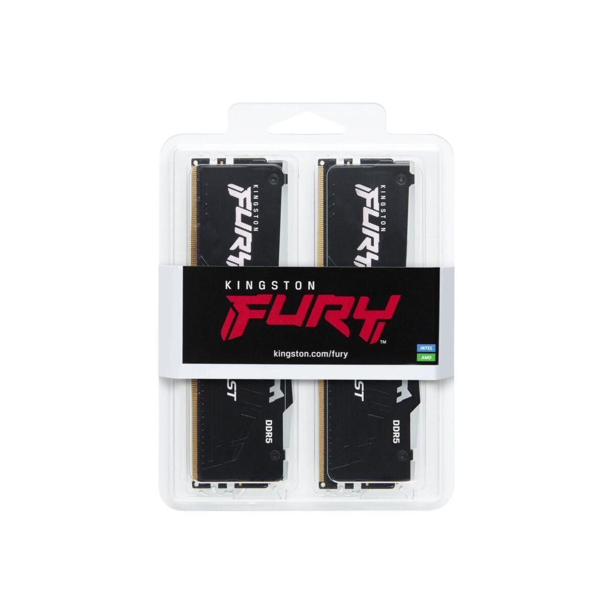DDR5 32GB KIT 2x16GB PC 5200 Kingston FURY Beast RGB KF552C40BBAK2-32