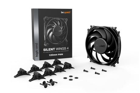 PC- Gehäuselüfter Be Quiet SilentWings 4 120mm PWM black BL093, Bild 4