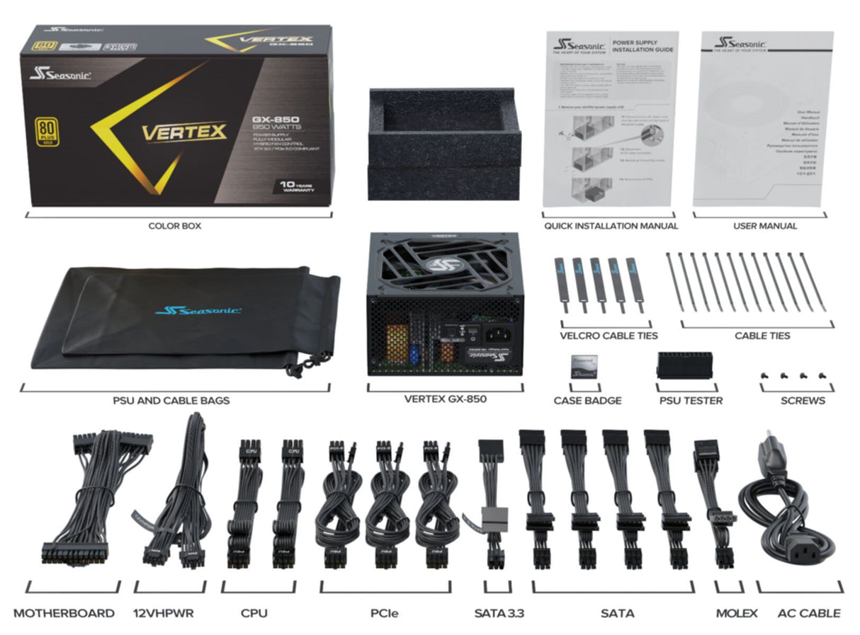 PC- Netzteil Seasonic VERTEX GX-850 - ATX 3.0
