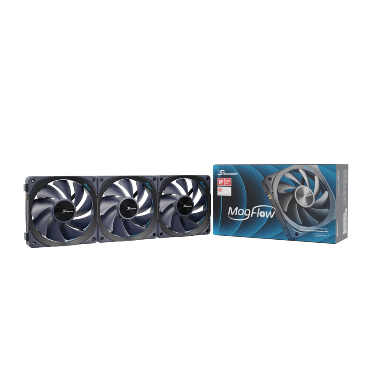 PC- Gehäuselüfter Seasonic MagFlow 3Pack