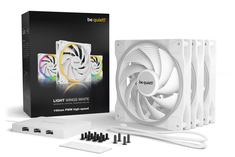 Gehäuselüfter Be Quiet Light Wings 140mm PWM high-speed (triple pack), Bild 5