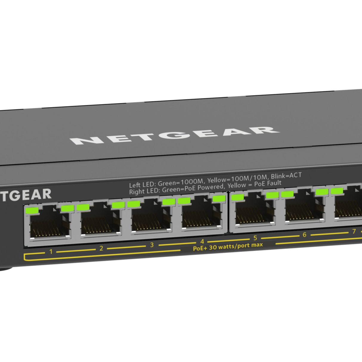NETGEAR Plus Switch 8-port 10/100/1000 GS308EP-100PES