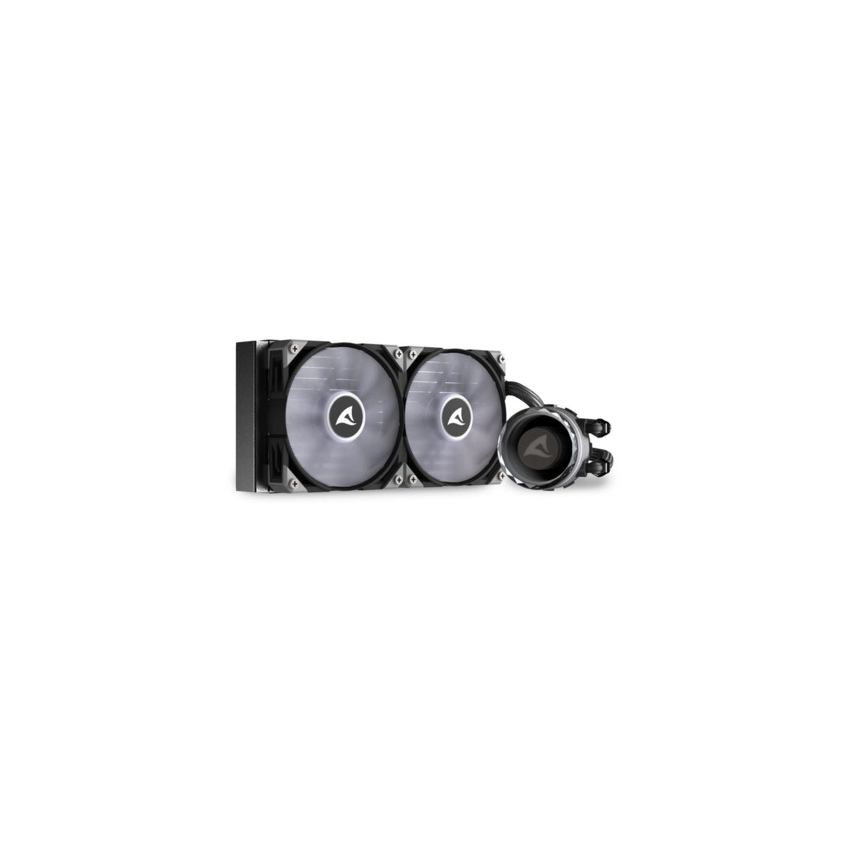 Cooler Sharkoon S80 RGB 2 Lüfter schwarz AiO-Wasserkühlung